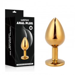   Luxury Shiny Golden Anal Toy Medium