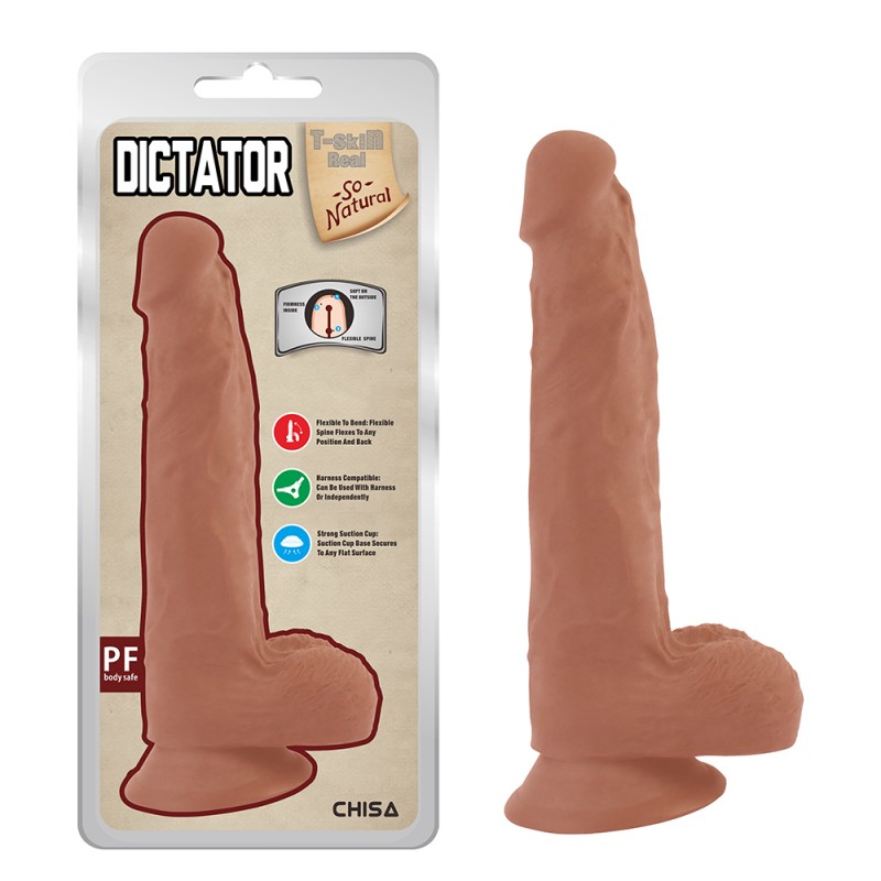 Фаллоимитатор на присоске T-Skin Real Dictator Latin. Артикул: IXI63995