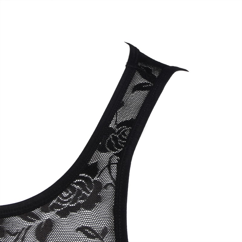 Black Men Sexy Lace Lingerie Top. Артикул: IXI64014