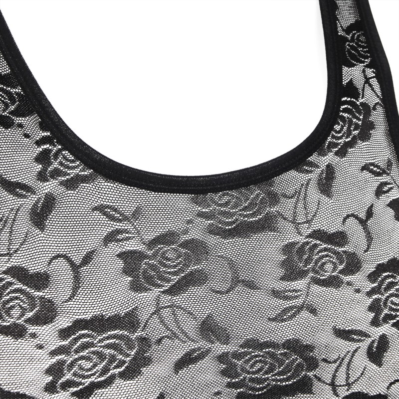 Black Men Sexy Lace Lingerie Top. Артикул: IXI64014