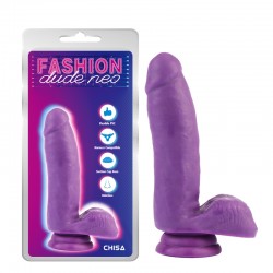    Dual Density Cock Dildo Purple 6.7