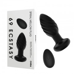     69 Ecstasy Spiral Mellow Plug Black