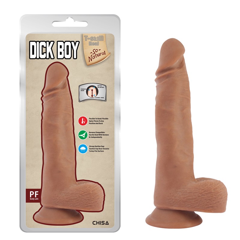 T-Skin Real Dick Boy Latin Suction Cup Dildo. Артикул: IXI64073
