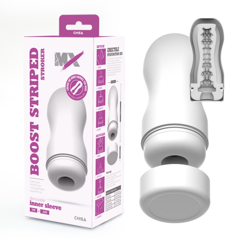 Masturbator For Men MX Boost Striped Stroker. Артикул: IXI64079