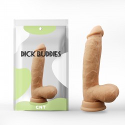 8 Silicone Cock With Balls-Flesh