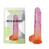 ������������� �� �������� Transparent Gradient Realistic Dildo Pink Orange 10.0