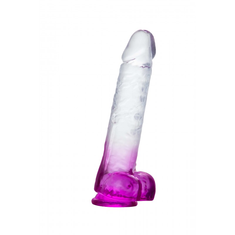 Фаллоимитатор на присоске Transparent Gradient Realistic Dildo Purple 10.0. Артикул: IXI64170