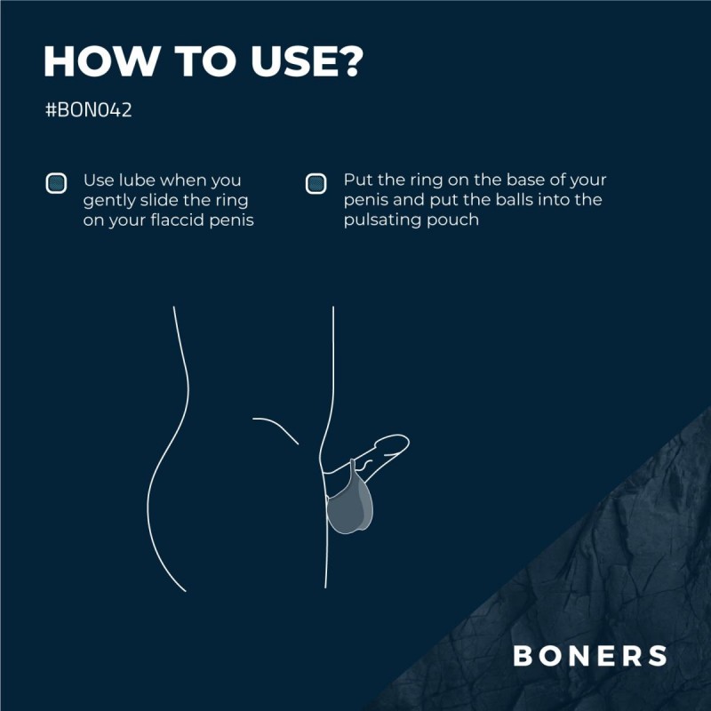 Boners Stimulating Ball Pouch - Blue. Артикул: IXI64184