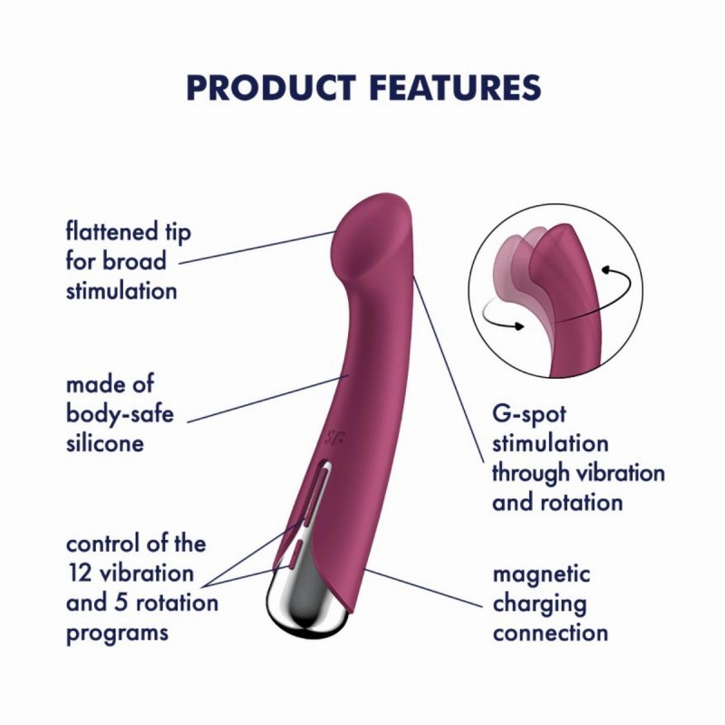 Satisfyer Spinning G-Spot 1 - Red. Артикул: IXI64279