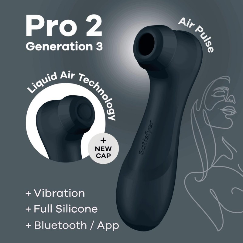 Satisfyer Pro 2 - Generation 3 App Controlled - Black. Артикул: IXI64282