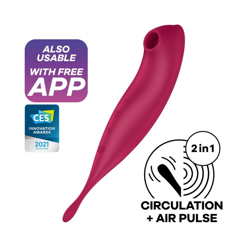 Satisfyer Twirling Pro Connect App - Dark Red. Артикул: IXI64285