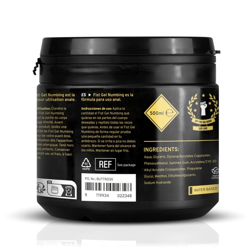 Lubricant For Fisting Buttr Fisting Gel Numbing, 500ml. Артикул: IXI64302