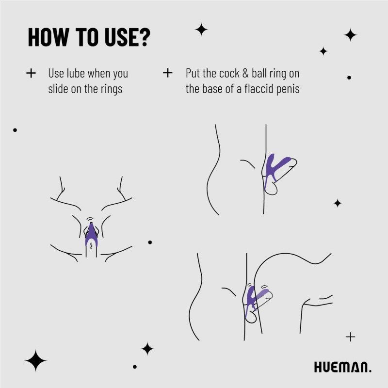 Hueman - Vibrating Cock Ring. Артикул: IXI64319