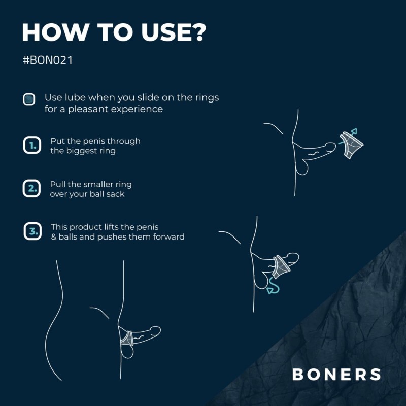 Boners Liquid Silicone 2 in 1 Ballstretcher. Артикул: IXI64325
