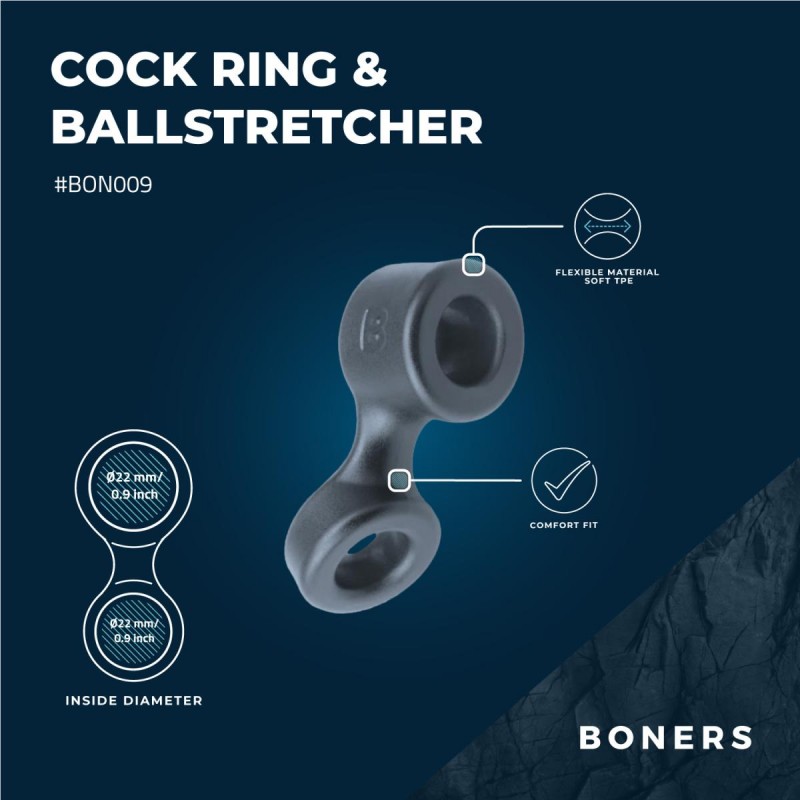Фиксатор для мошонки и члена Cock Ring And Ball Stretcher. Артикул: IXI64357