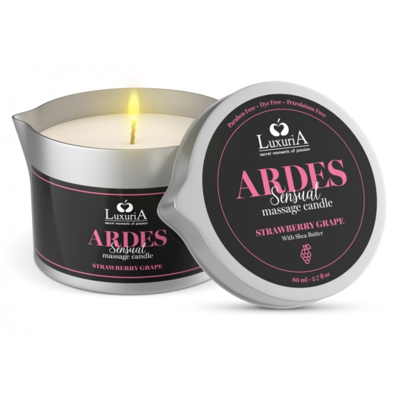 Ароматная массажная свеча Luxuria Ardes Massage Candle Strawberry Grapes. Артикул: IXI64380