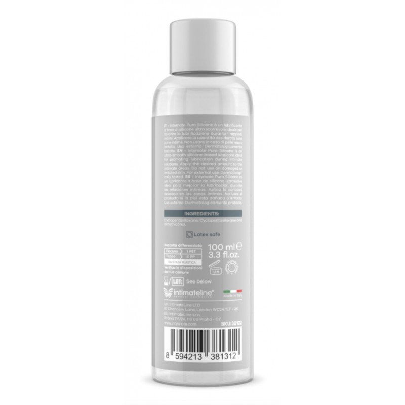Интимный лубрикант Intymate Puro Silicone, 100мл. Артикул: IXI64397