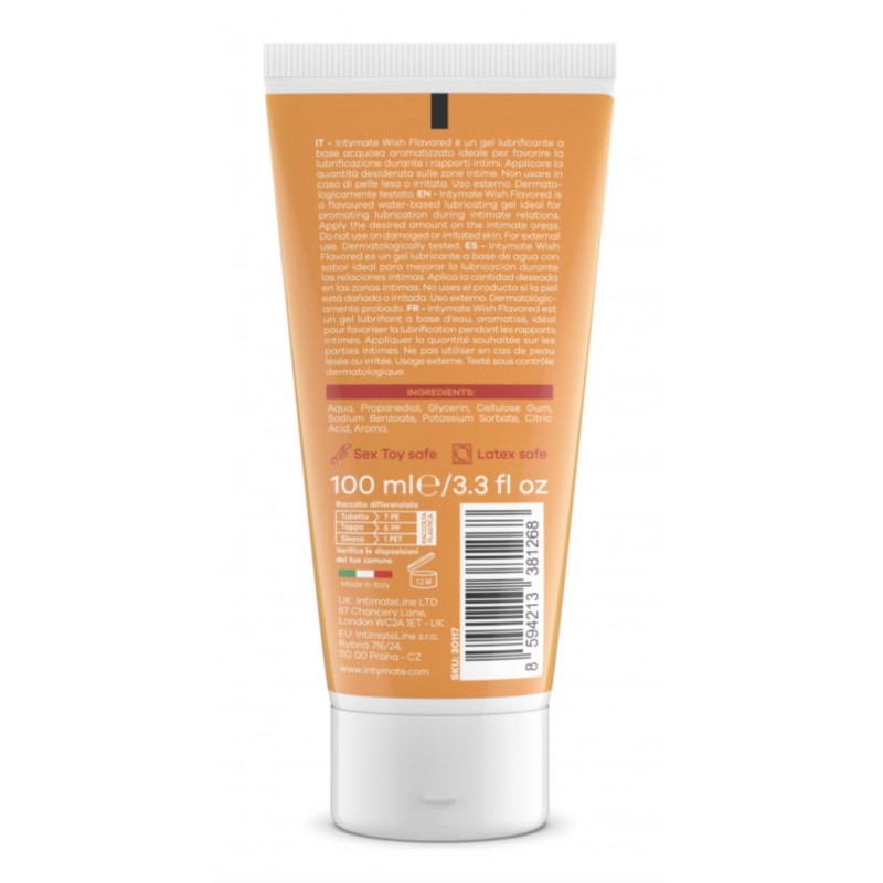Лубрикант на водной основе Intymate Wish Caramel, 100мл. Артикул: IXI64419