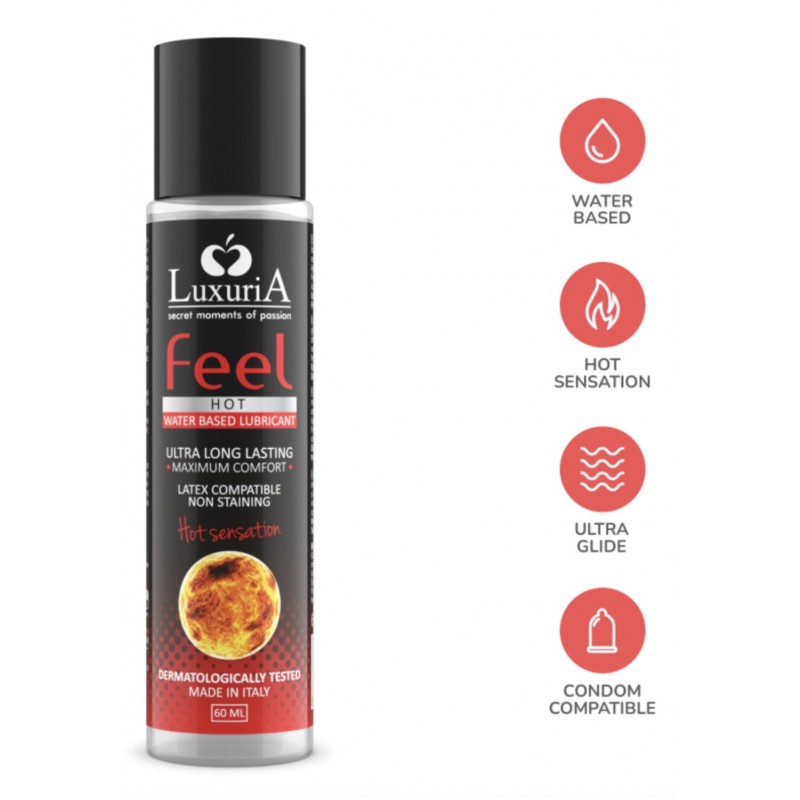 Water-based Lubricant Luxuria Feel Hot Sensation, 60ml. Артикул: IXI64455