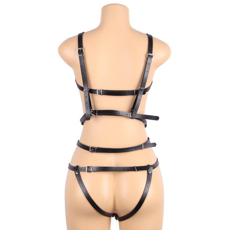 Leather Chest Harness Straps Waist Adjustable Gothic Straps Cage Bras Body Chain. Артикул: IXI64474