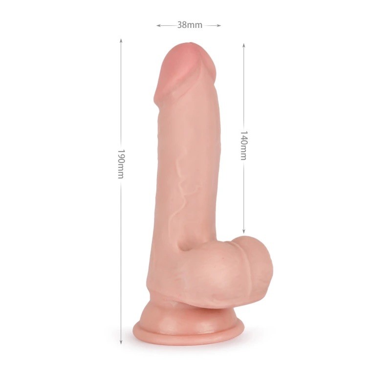 Фаллоимитатор на присоске Knight Cock 3D Triple Density Dildo 7.5. Артикул: IXI64494