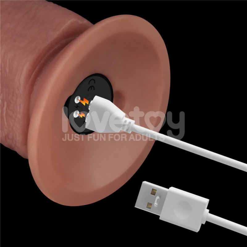 Вибратор на присоске Vibrating Dual Density Power Cock 10.5. Артикул: IXI64495
