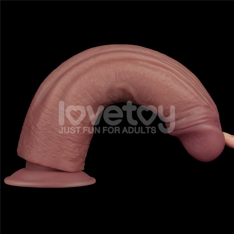 Вибратор на присоске Vibrating Dual Density Power Cock 10.5. Артикул: IXI64495