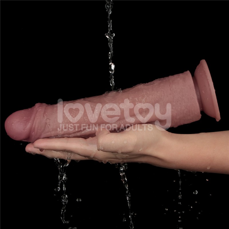 Вибратор на присоске Vibrating Dual Density Power Cock 10.5. Артикул: IXI64495