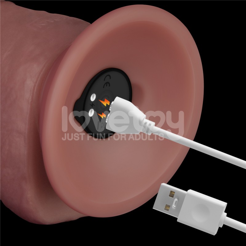 Вибратор на присоске Vibrating Dual Density Power Cock 8.5. Артикул: IXI64498