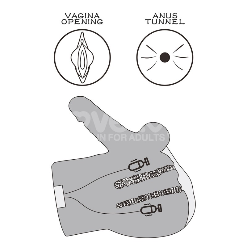 Vagina With Panties And Penis Streetgirls Dual Motor Sensation Pulse With Dildo. Артикул: IXI64503