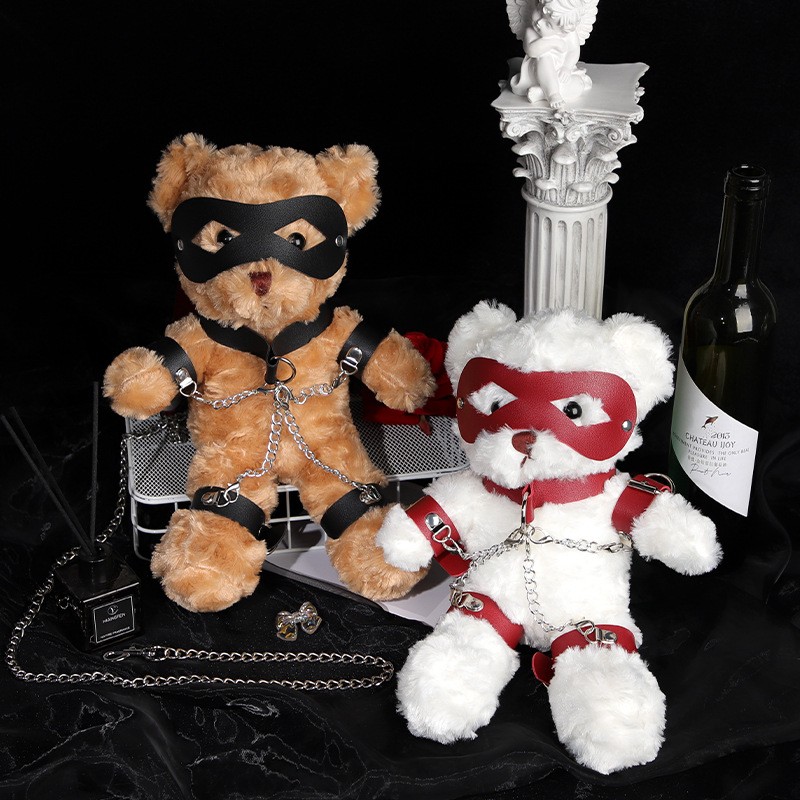 White Teddy Bear In BDSM Bondage Gift Toy. Артикул: IXI64508