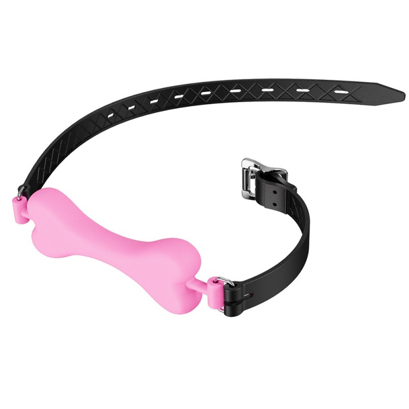 Silicone Pink Bone Shaped Ball Gag For Dogs Silicone Ball Gag. Артикул: IXI64511