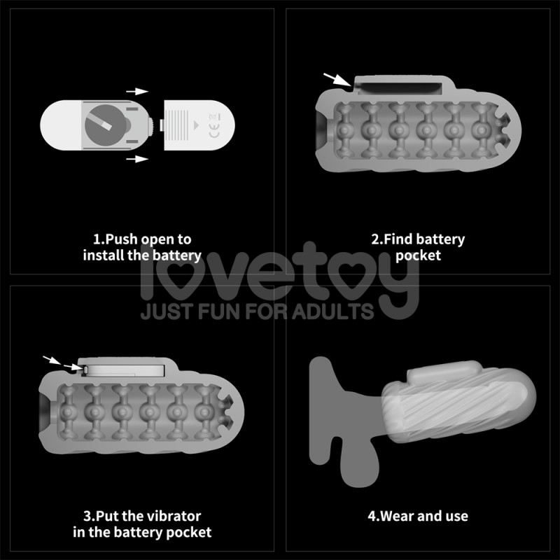 Вибронасадка на пенис Knights Ring Vibrating Dual Purpose Sleeve Spiral. Артикул: IXI64537