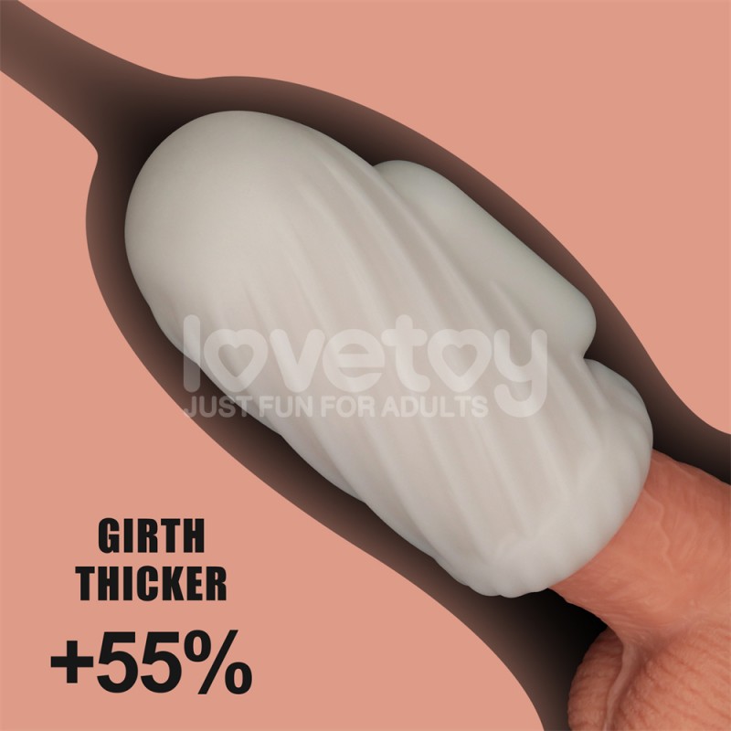 Вибронасадка на пенис Knights Ring Vibrating Dual Purpose Sleeve Spiral. Артикул: IXI64537