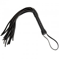      Black Leather Flogger