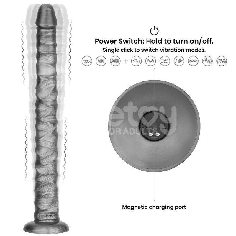 Вибратор на присоске King Sized Vibrating Vibrax Slider 16.0. Артикул: IXI64558