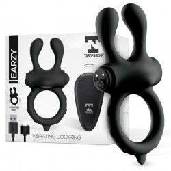 TARDENOCHE Earzy Vibrating Penis Ring with Remote Control USB Magnetic Silicone