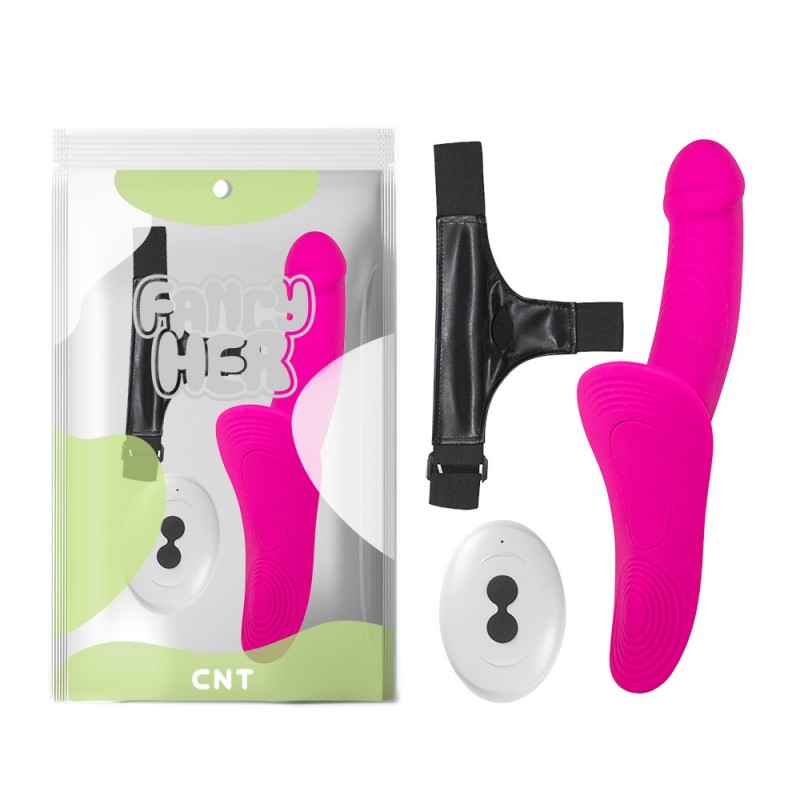 Женский страпон на ремешках Run Wide Strap-on Harness Rose. Артикул: IXI64581