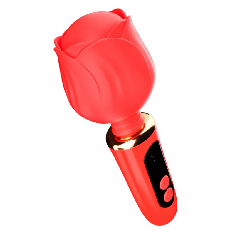 Клиторальный вибростимулятор Rose Wand Red. Артикул: IXI64589