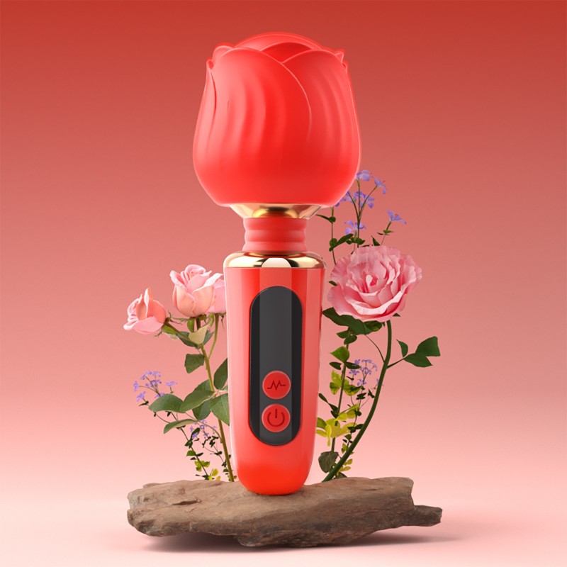 Клиторальный вибростимулятор Rose Wand Red. Артикул: IXI64589