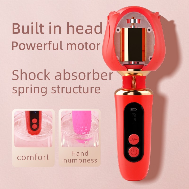 Клиторальный вибростимулятор Rose Wand Red. Артикул: IXI64589