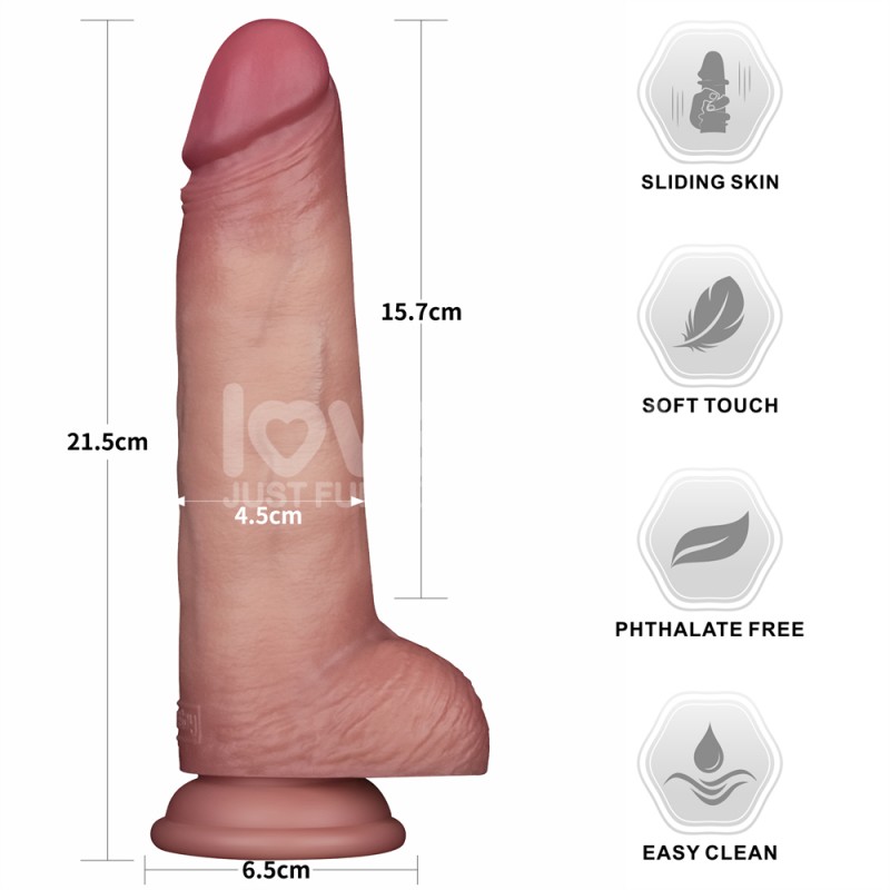 Фаллоимитатор на присоске Sliding Skin Pro II Dual Layer Silicone Dong 8.5. Артикул: IXI64602