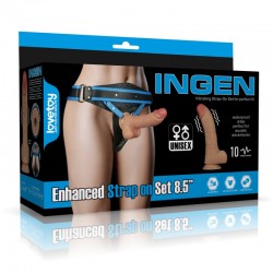 Vibrating Enhanced Strap on Set 8.5 L/XL/2XL