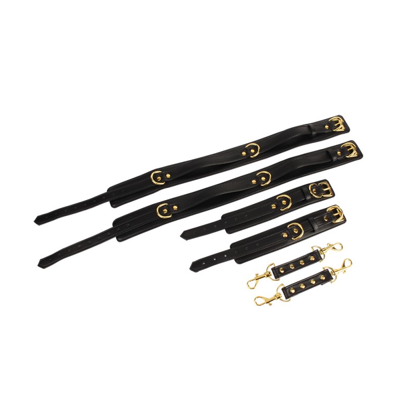 Бдсм комплект аксессуаров Behave! Luxury Fetish Wrist Thigh Cuff Set. Артикул: IXI64615