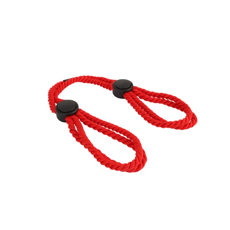 Наручники из красной веревки Behave! Luxury Fetish Bondage Cotton Cuffs. Артикул: IXI64618