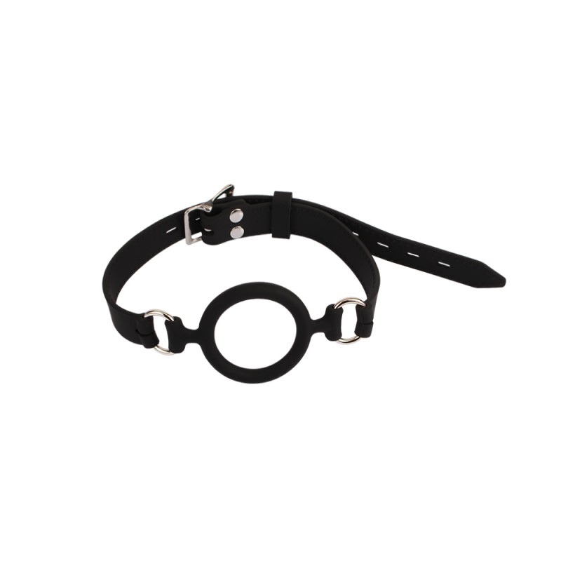 Кляп черный с кольцом Behave! Luxury Fetish O-Ring Gag 2. Артикул: IXI64620