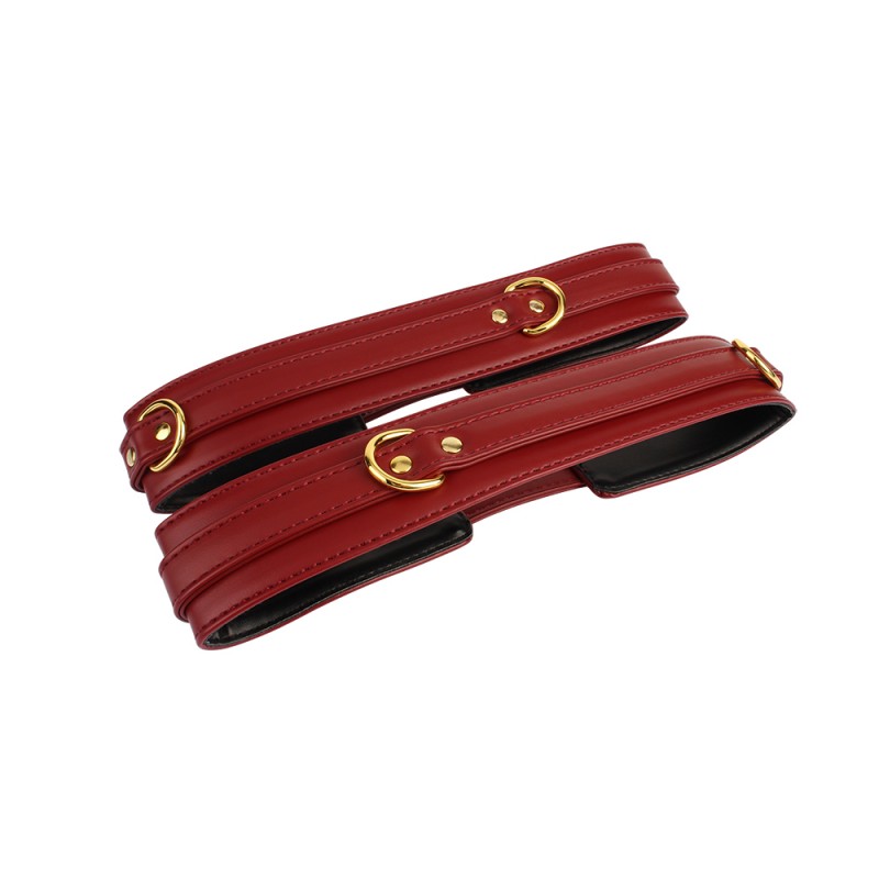 Комплект наручников и наножников Behave! Luxury Fetish Wrist to Thigh Cuff Set. Артикул: IXI64621