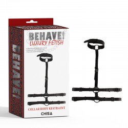      Behave! Luxury Fetish Collar Body Restraint