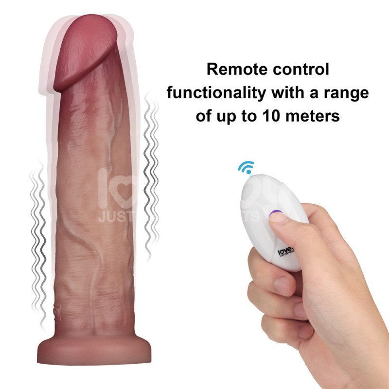 Vibrator Suction Cup Vibrating Sliding Skin Pro II Silicone Dong 9.0. Артикул: IXI64642