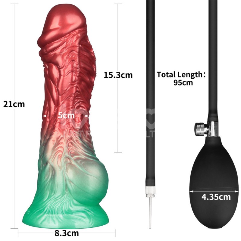 Aerosx Dual Density Silicone Inflatable Dildo 8.0. Артикул: IXI64653
